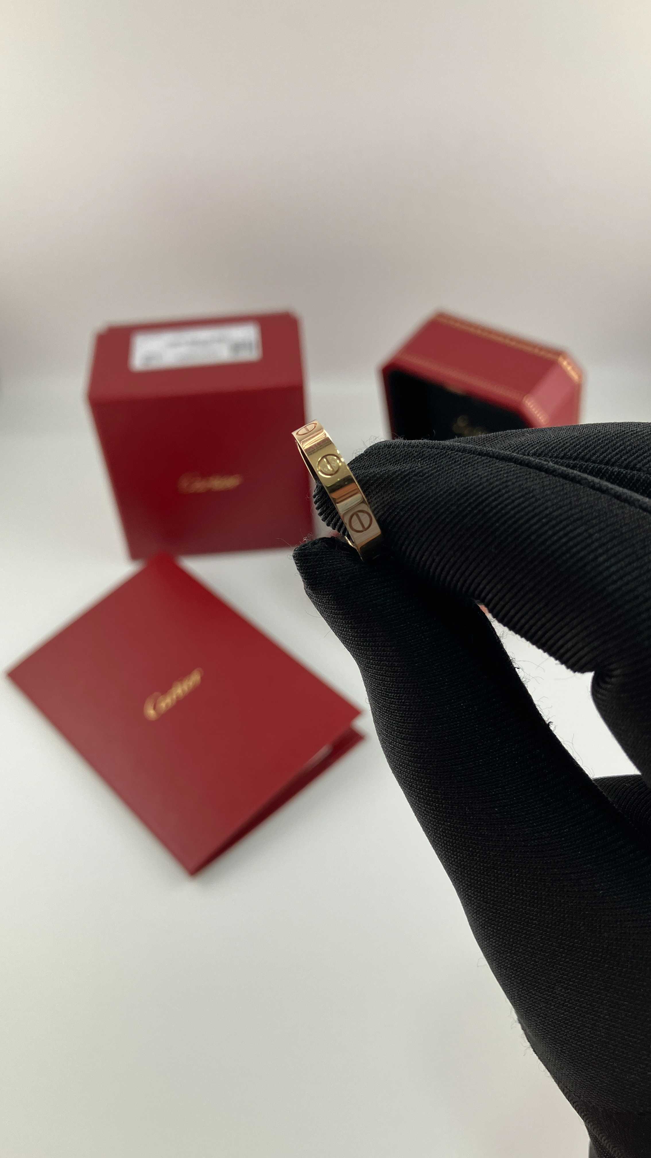 (sz 56) LOVE slim ring_Pink Gold 18k