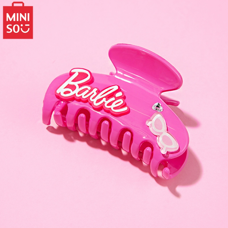 [พร้อมส่ง] Miniso x barbie กิ๊ฟหนีบผมบาร์บี้