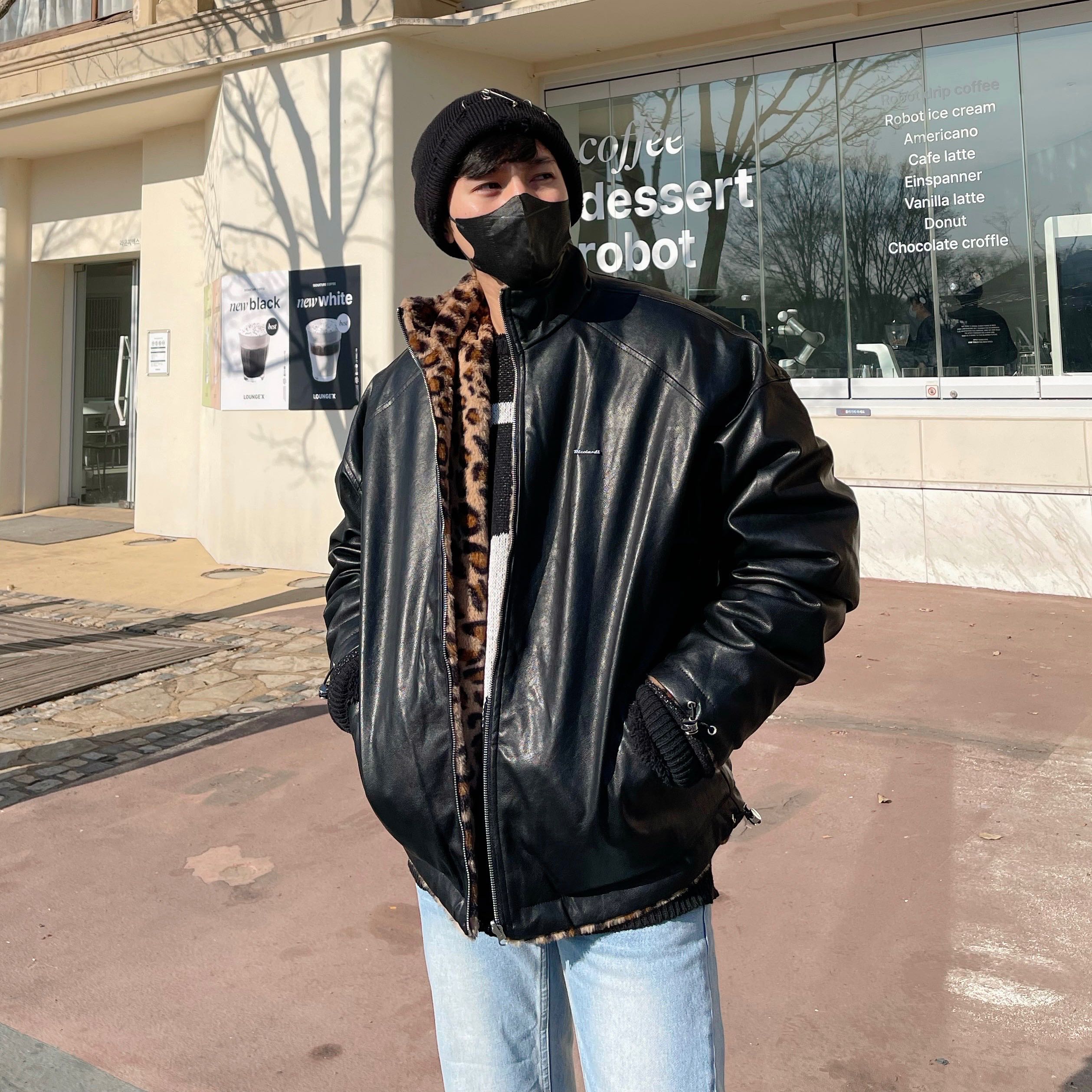 Double leopard jacket