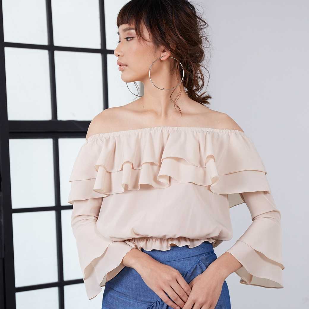 เสื้อปาดไหล่ - Mila PF18 L07