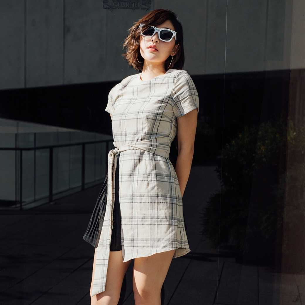 เดรสสั้นผู้หญิง - Mila PF18 L30
