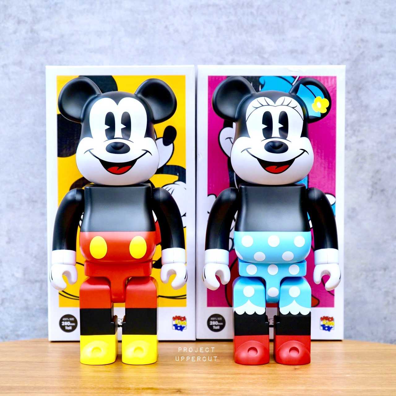 BE@RBRICK 400% DISNEY : Mickey Mouse & Minnie Mouse (Set of 2) [New]