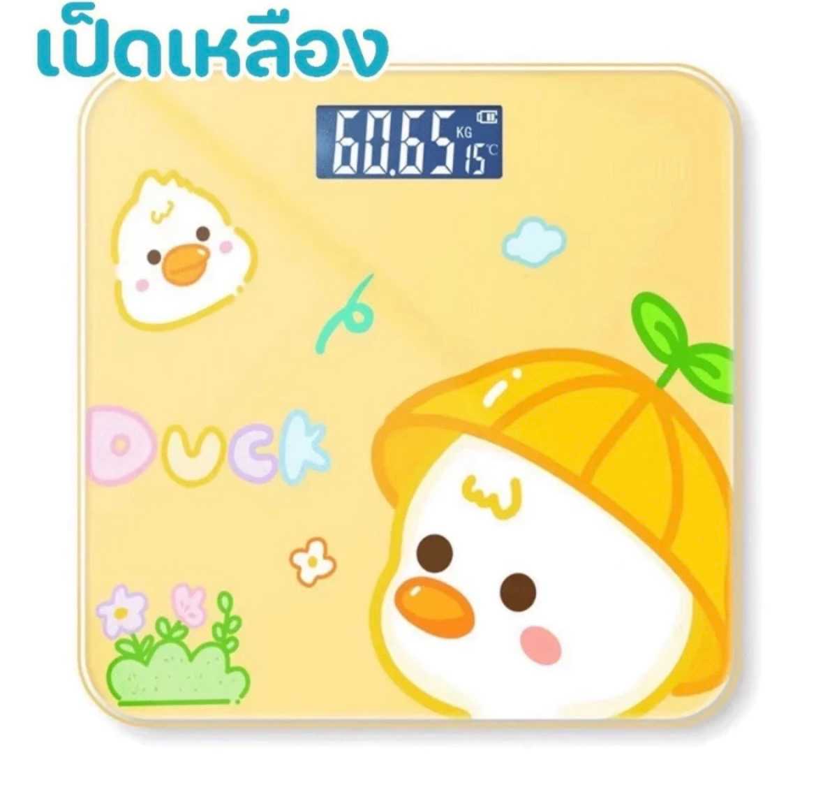 เครื่องชั่งน้ำหนักดิจิตอล ลายการ์ตูน หน้าจอ LCD