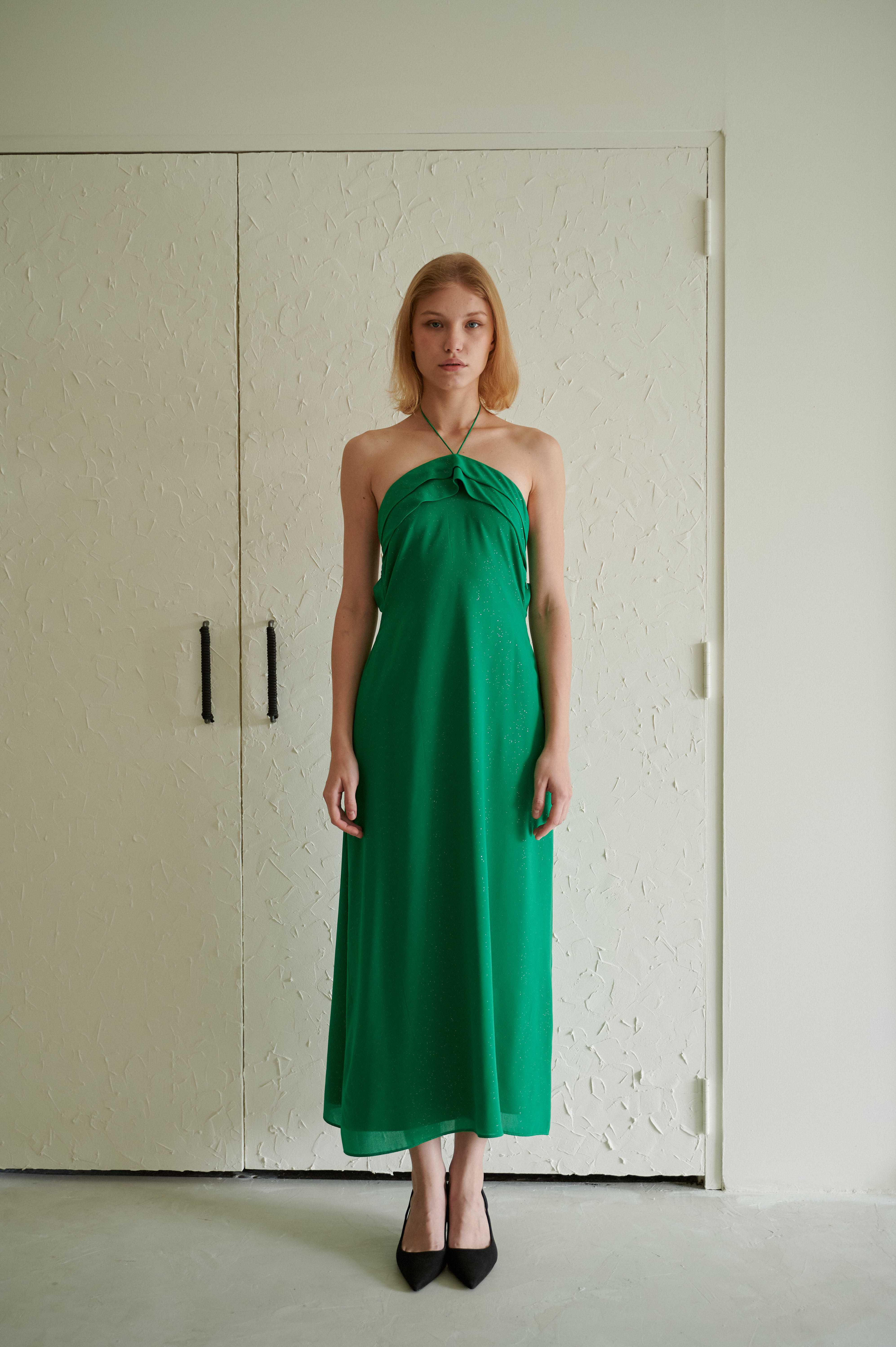 Lemonade Dress -Fresh green (Glitter)