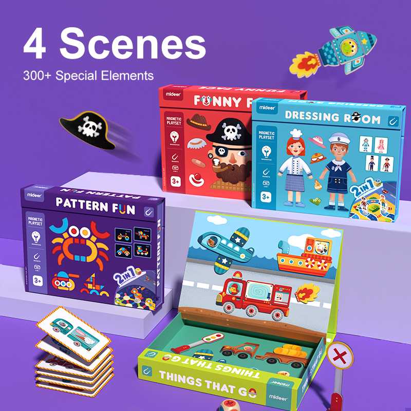 Mideer มิเดียร์ Magnets Puzzle Games กล่องกิจกรรมแม่เหล็กเสริมสร้างจินตนาการ
