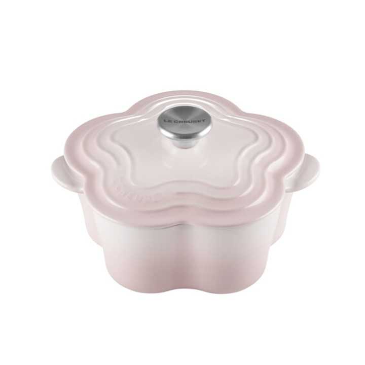 FLOWER COCOTTE 20CM SHELL PINK