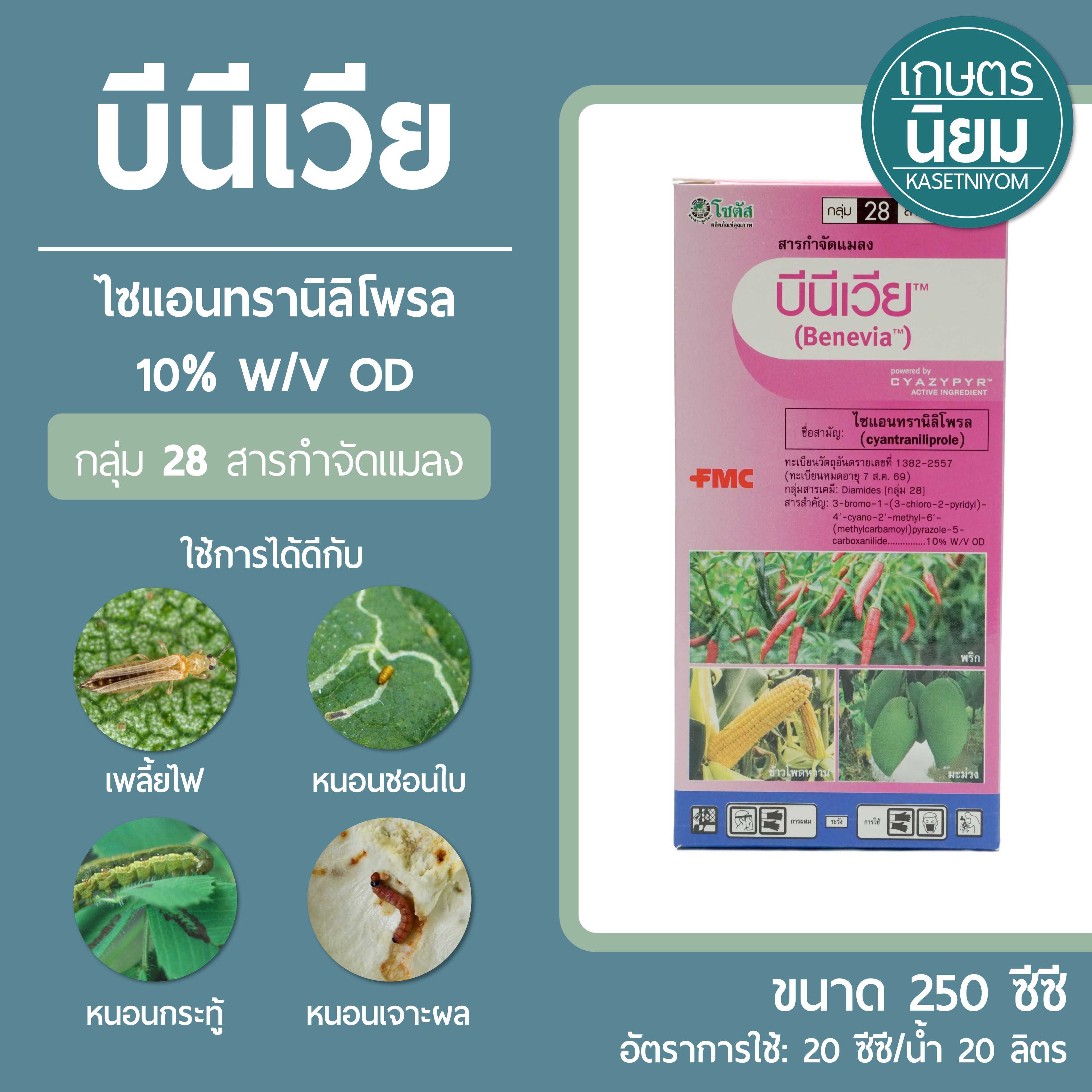 บีนีเวีย (ไซแอนทรานิลิโพรล 10% W/V OD) 250 ซีซี