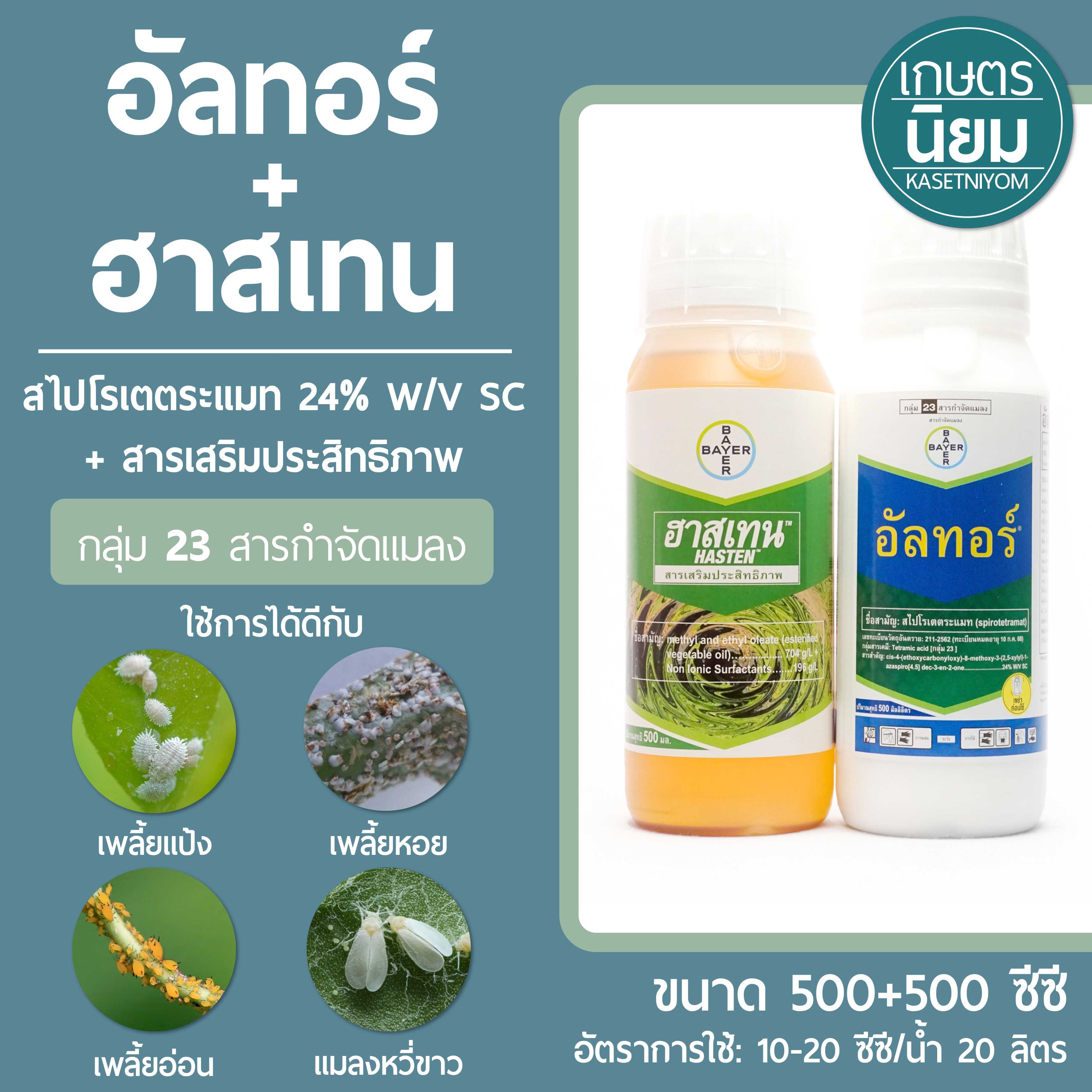 อัลทอร์ + ฮาสเทน (สไปโรเตตระเมท 24% W/V SC + สารเสริมประสิทธิภาพ) 500+500 ซีซี