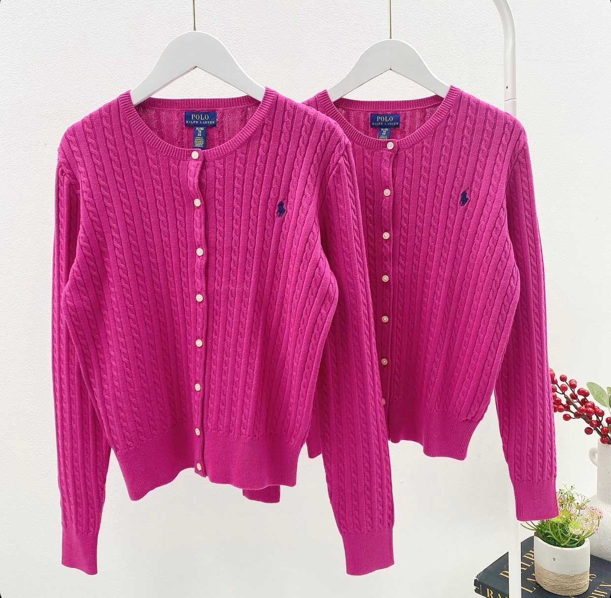 Ralph Lauren Mini Cable cotton Cardigan