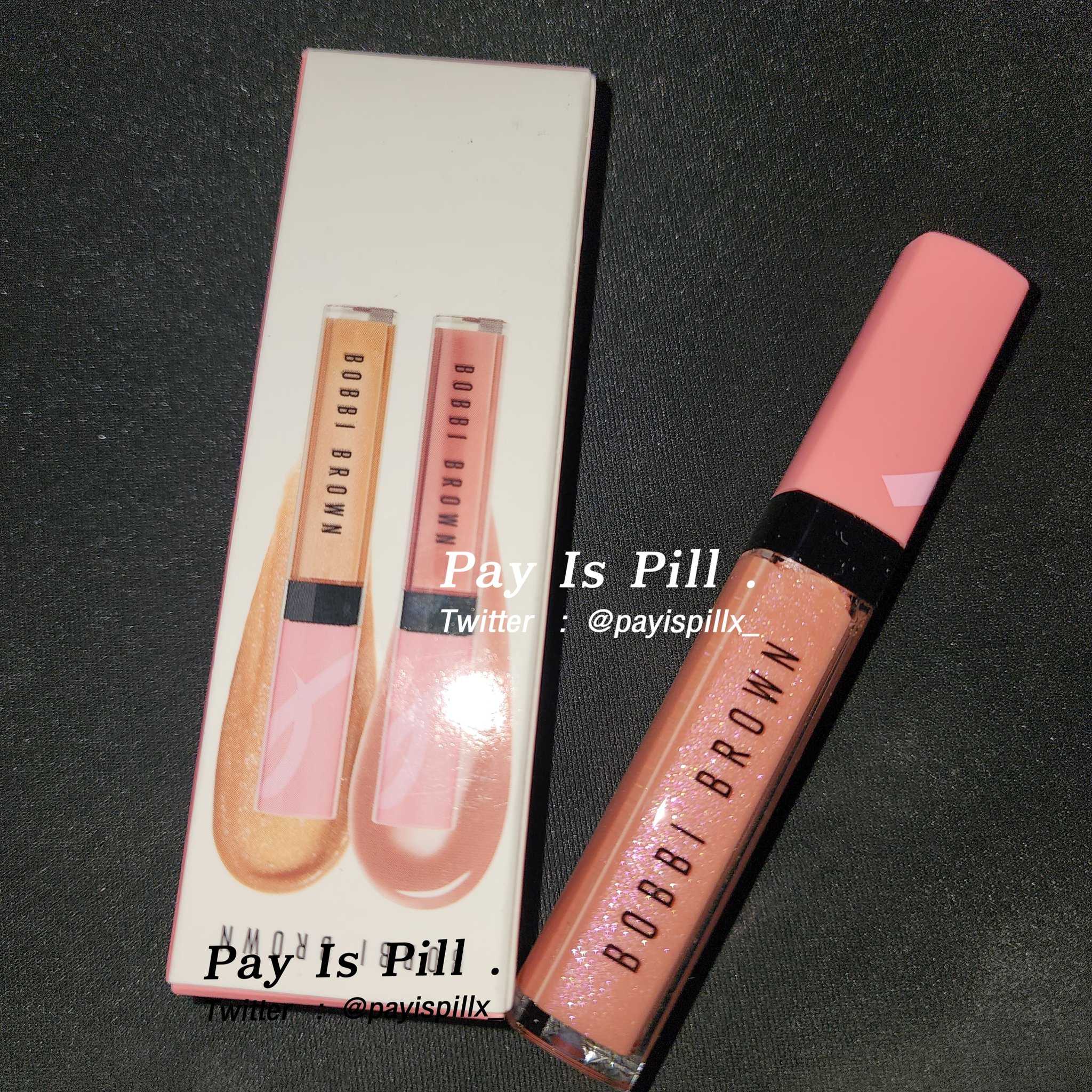 ลิป Bobbi Brown Proud To Be Pink Crushed Oil-Infused Gloss สี Bellini (มีชิมเมอร์ผสม)