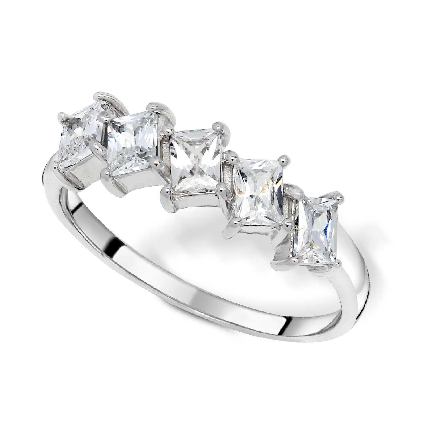 Ring With Baguette CZ