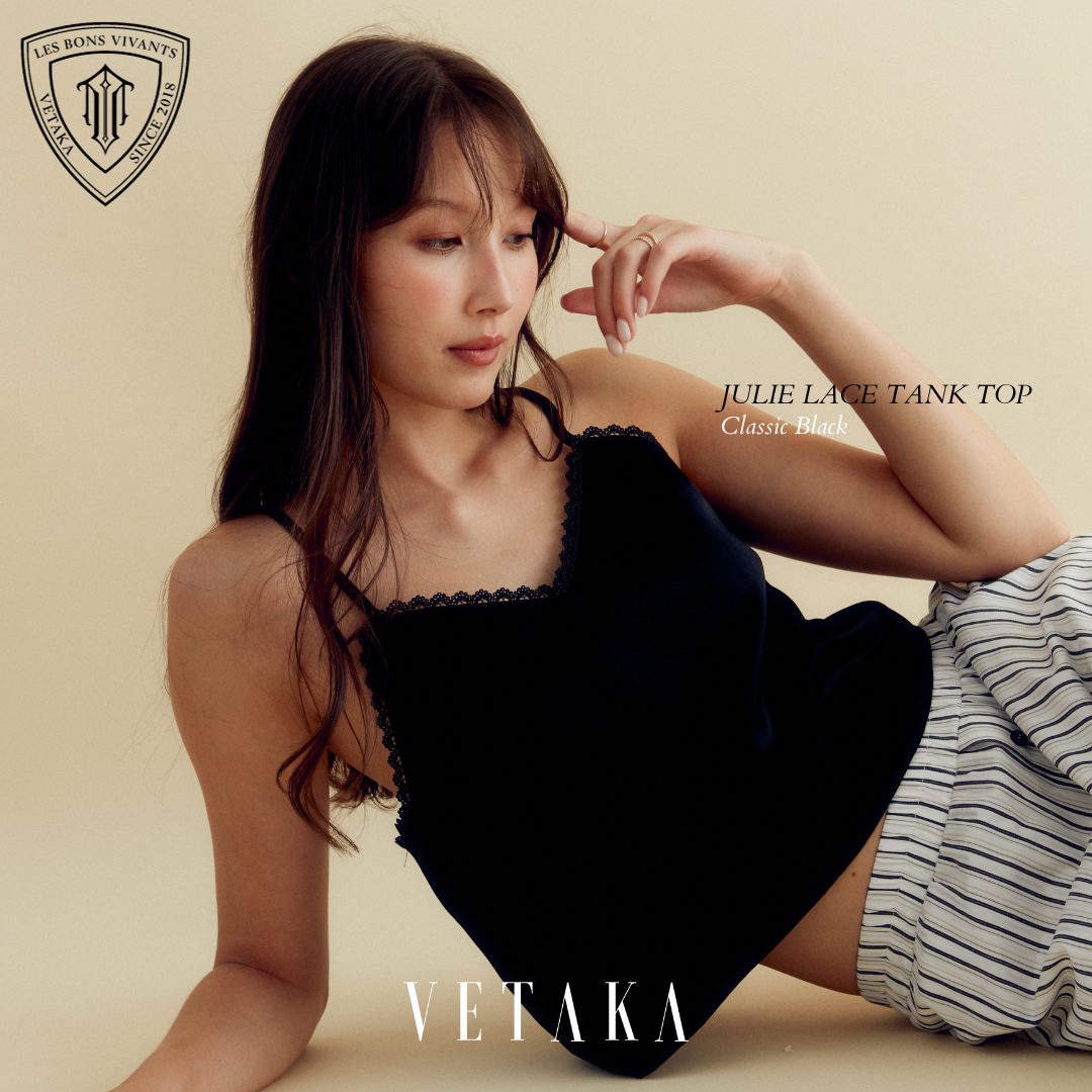 VETAKA Julie Tank top (สายเดี่ยวซาติน แต่งลูกไม้)