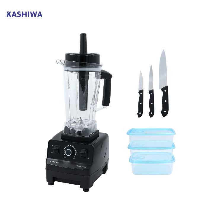 Kashiwa เครื่องปั่นอเนกประสงค์ รุ่น TG-03 จำนวน 1 เครื่อง ฟรี กล่องพลาสติก 3 ใบ มีด 3 เล่ม (318434)