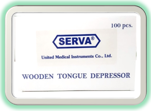 🚑Wooden Tongue Depressor N-S🚑 ไม้กดลิ้น แบบยังไม่ผ่านการฆ่าเชื้อ ขนาด 6 นิ้ว [100 ชิ้น/กล่อง]