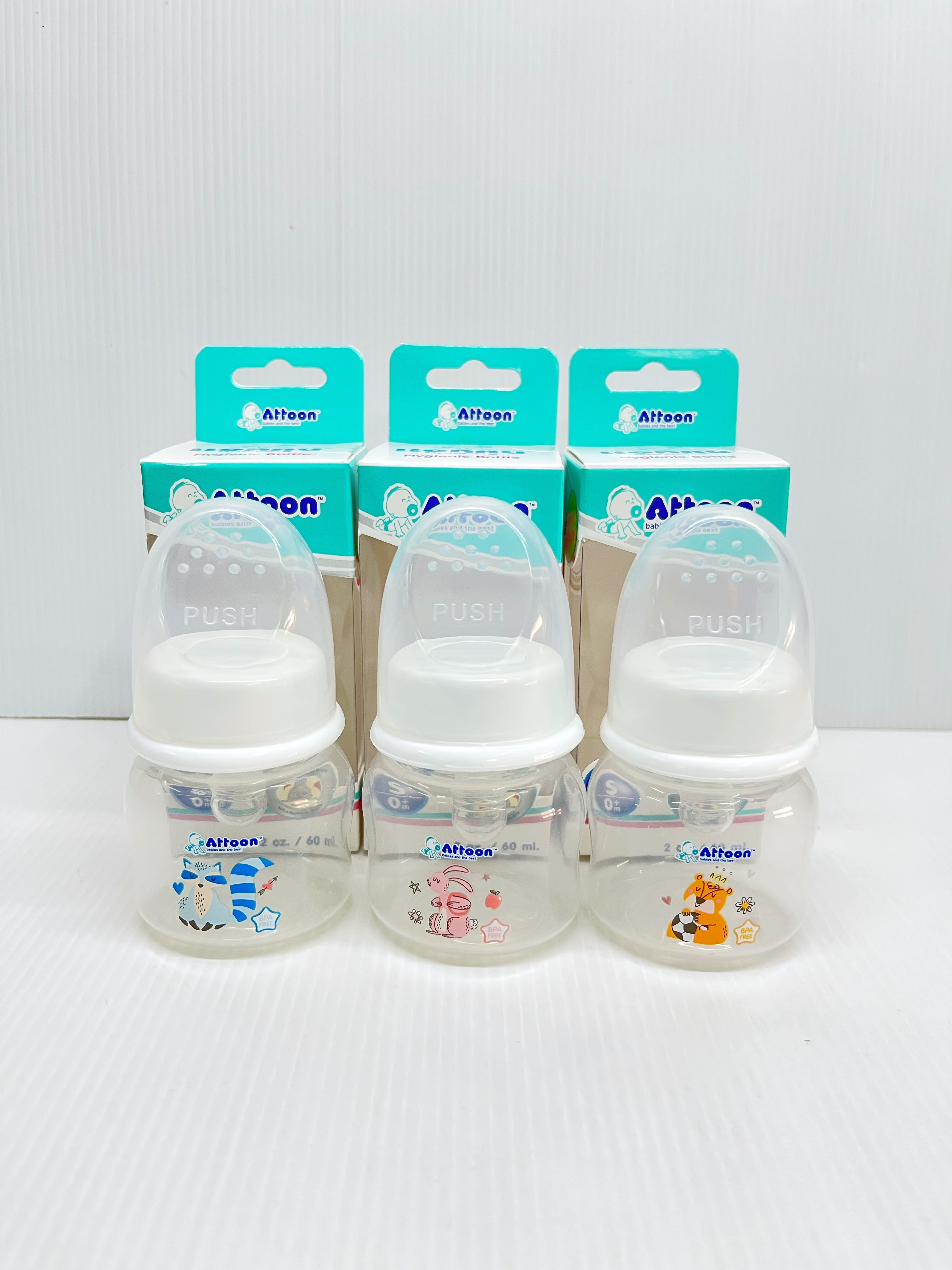 Attoon ขวดนม คอแคบ PP Hygienic  รุ่น Springy