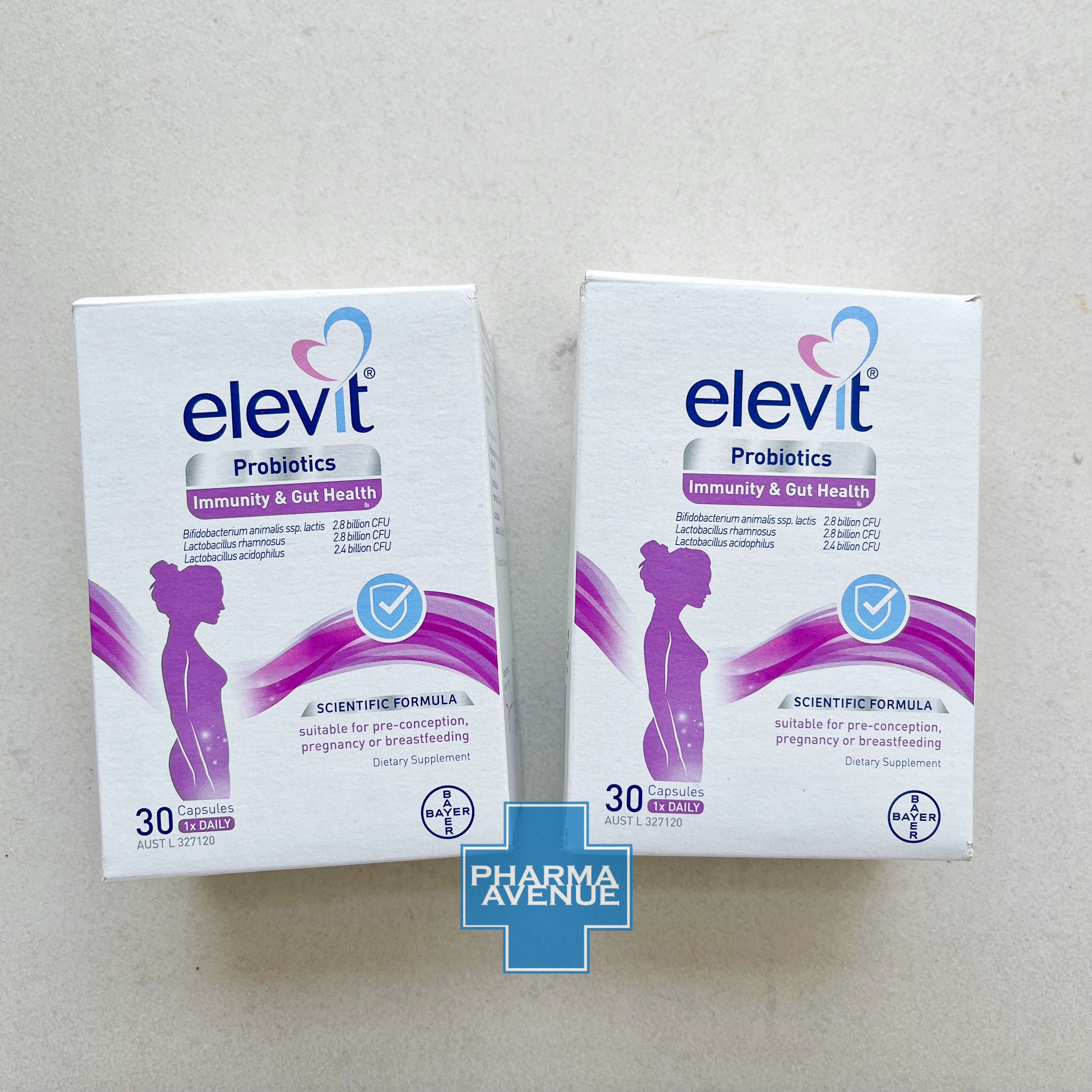 Elevit Probiotics Immunity & Gut Health 30 เม็ด ลดอาการท้องผูก ป้องกันภูมิแพ้แรกเกิดในเด็ก