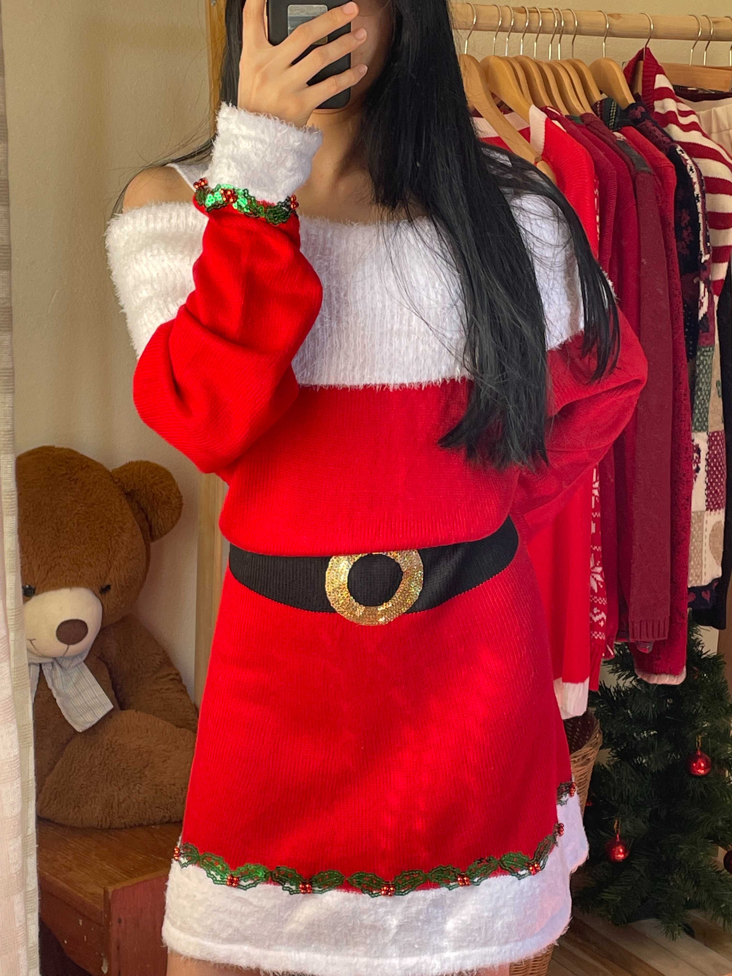 Mrs. Santa Claus dress ชุดเดรสซานต้า ชุดซานต้า