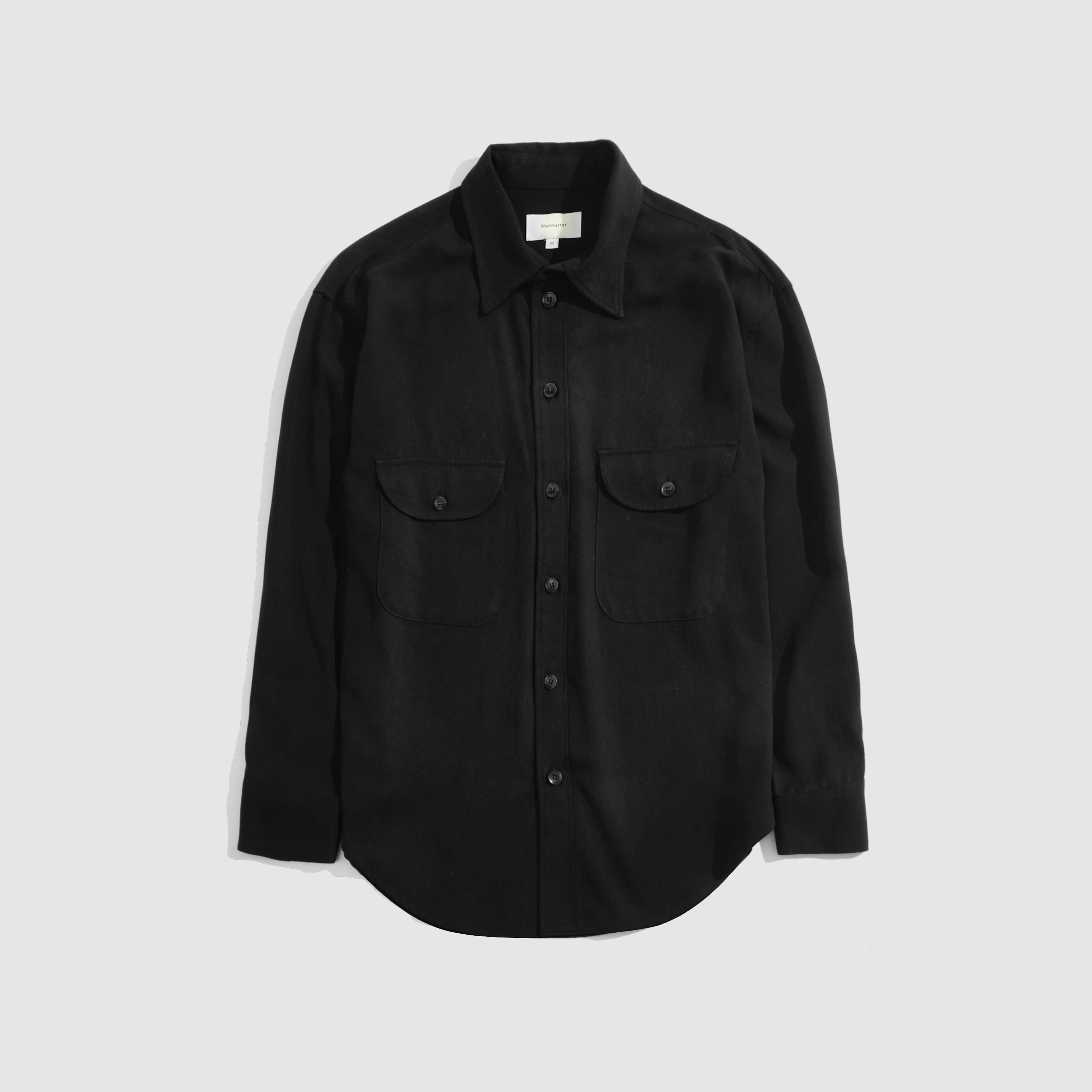 Double Pocket Overshirt Black