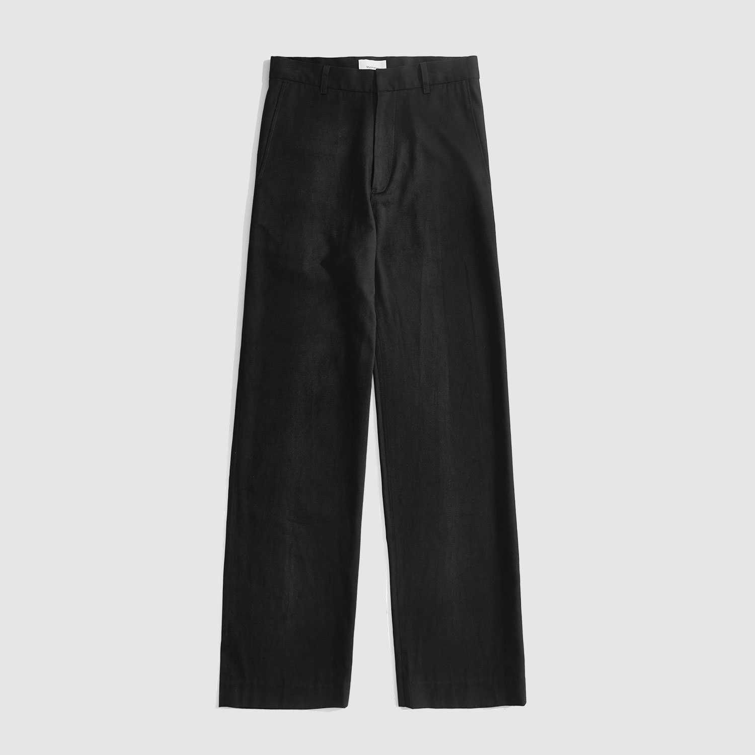 FW23 Basic Wide Pants Black Twill