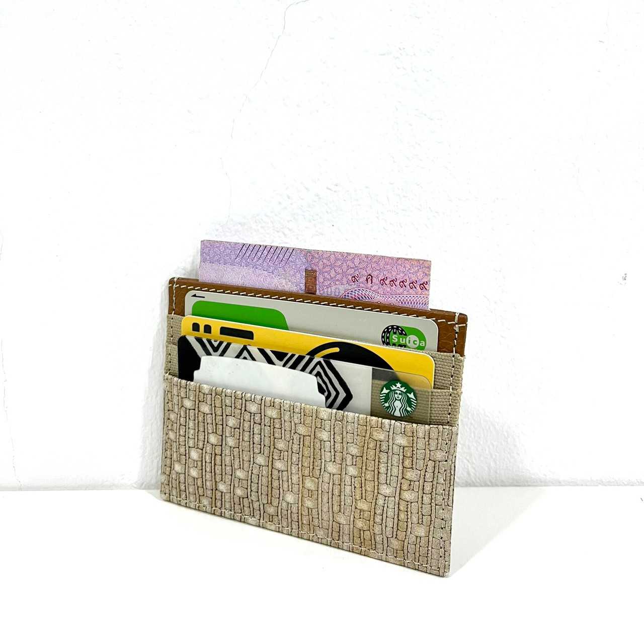 RAINBOU SLIM CARD - กระเป๋าใส่นามบัตรหนังวัวแท้