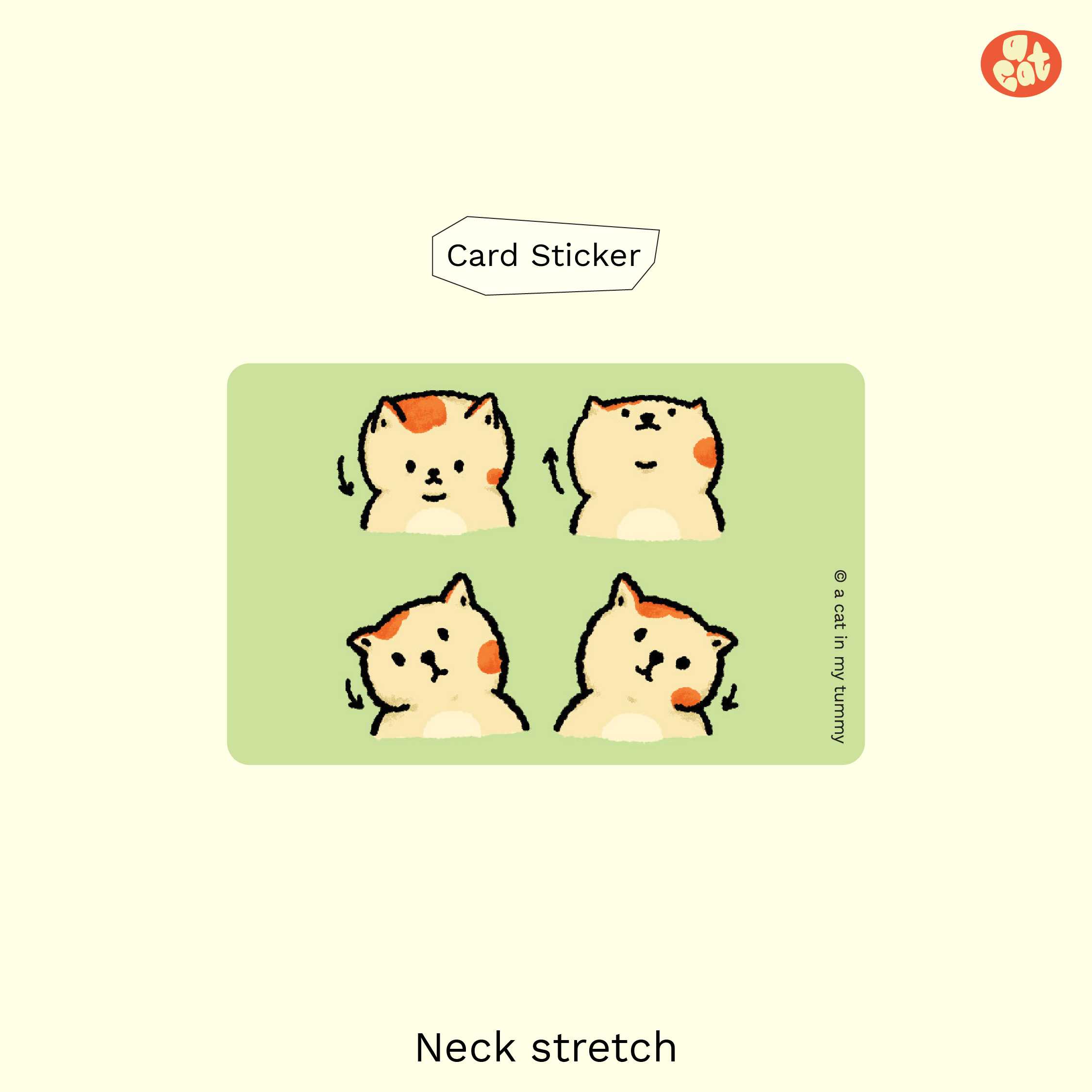 Card sticker – Neck stretch