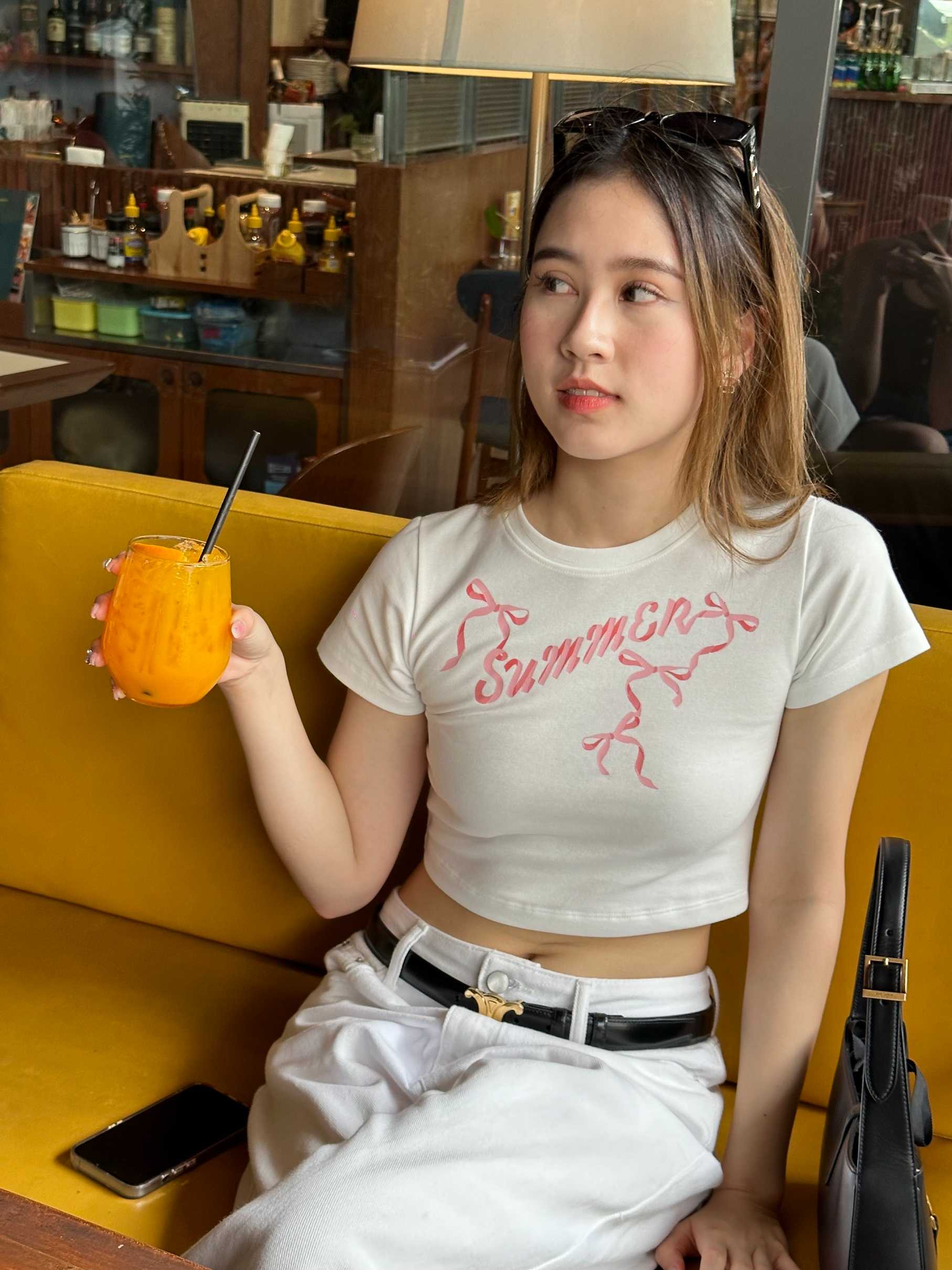 Summer Bow Crop Tshirt