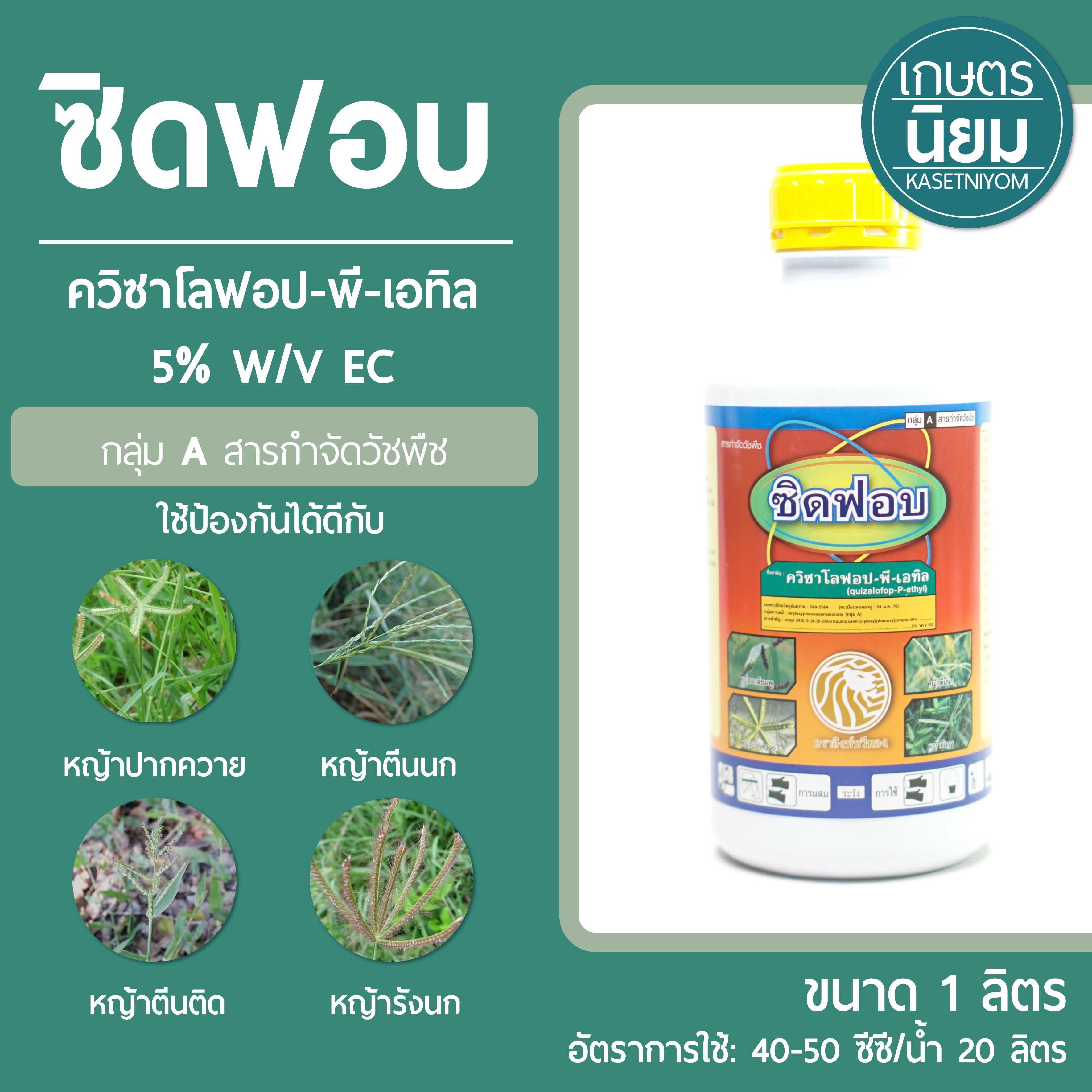 ซิดฟอบ (ควิซาโลฟอป-พี-เอทิล 5% W/V EC) 1 ลิตร