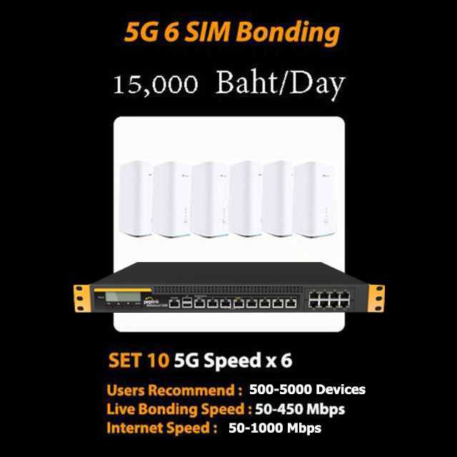 SET 10 5G 6 SIM Bonding