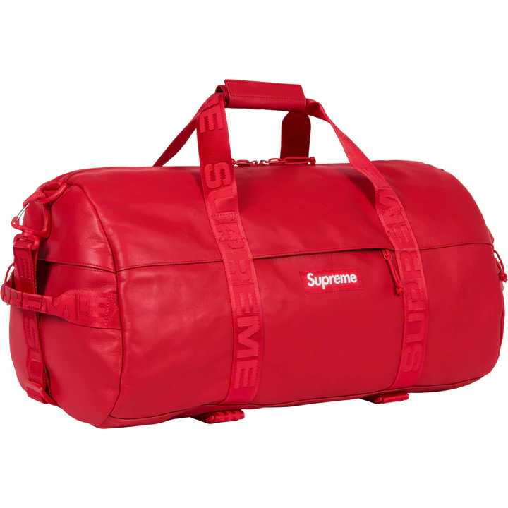 Supreme Leather Duffle Bag