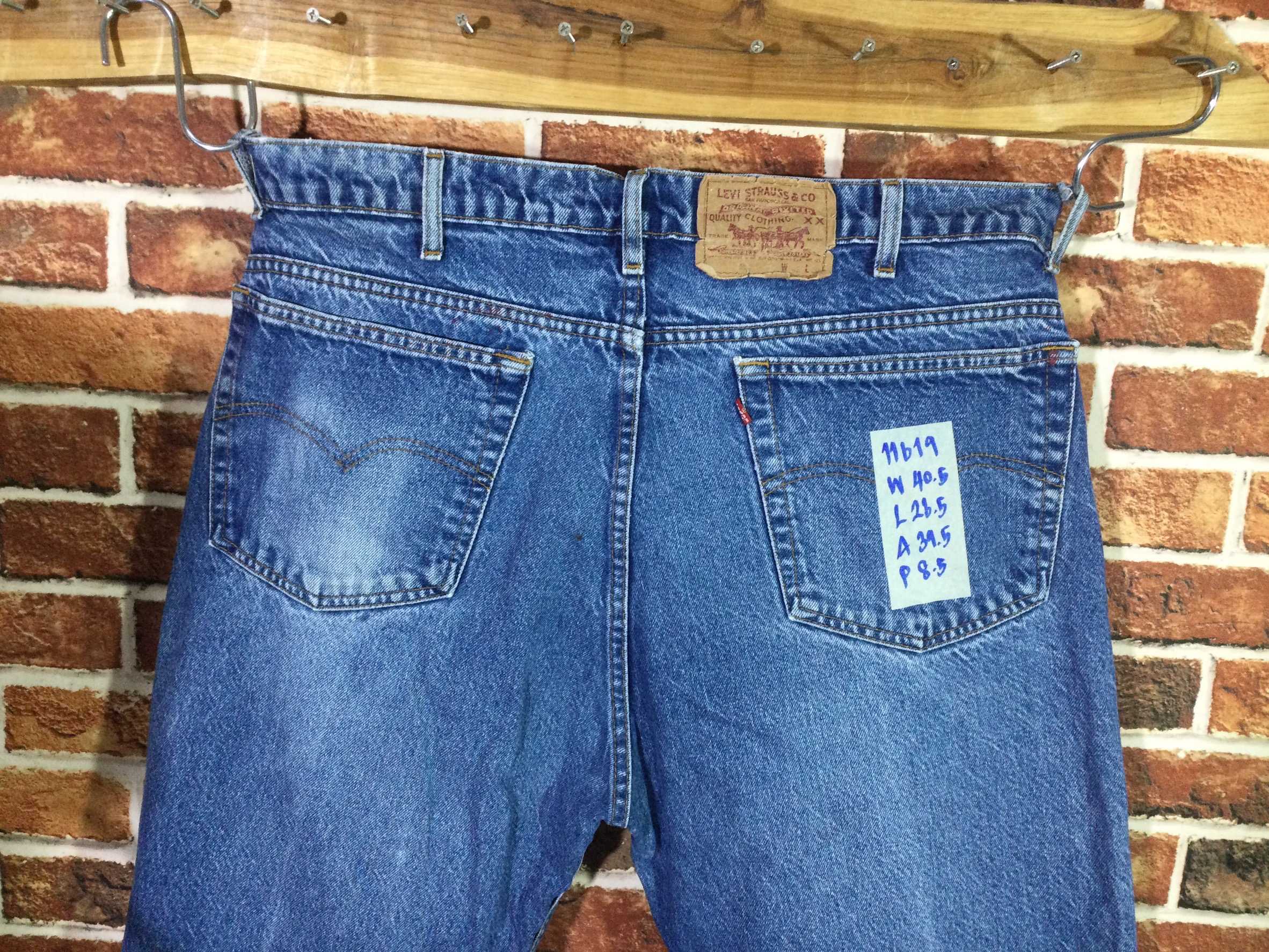 รหัส11619 Levi's505(ยุคเก่า) 90s Made in USA เลขกระดุม918 วัดจริง เอว40.5