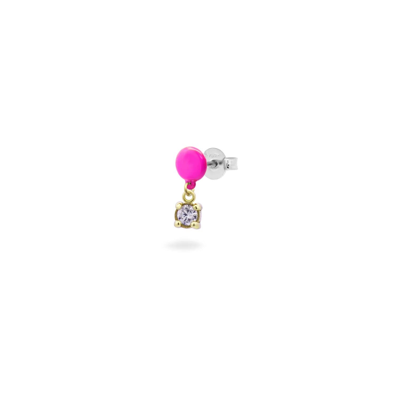 EARRINGS - Single Diamond Lab Grown Diamonds button