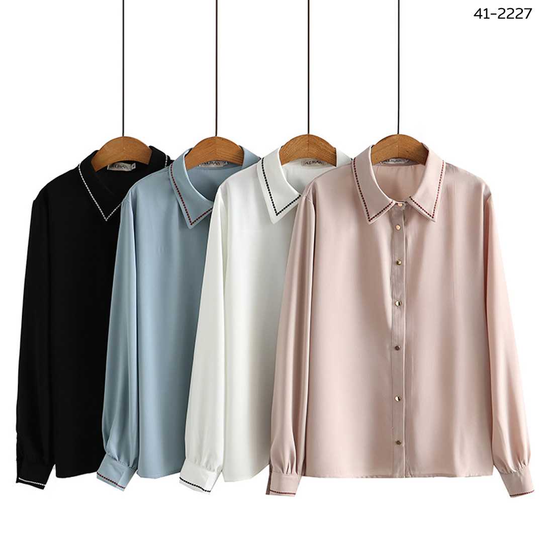 41-2227 เสื้อเชิ้ตแขนยาวผ้าอิตาลี