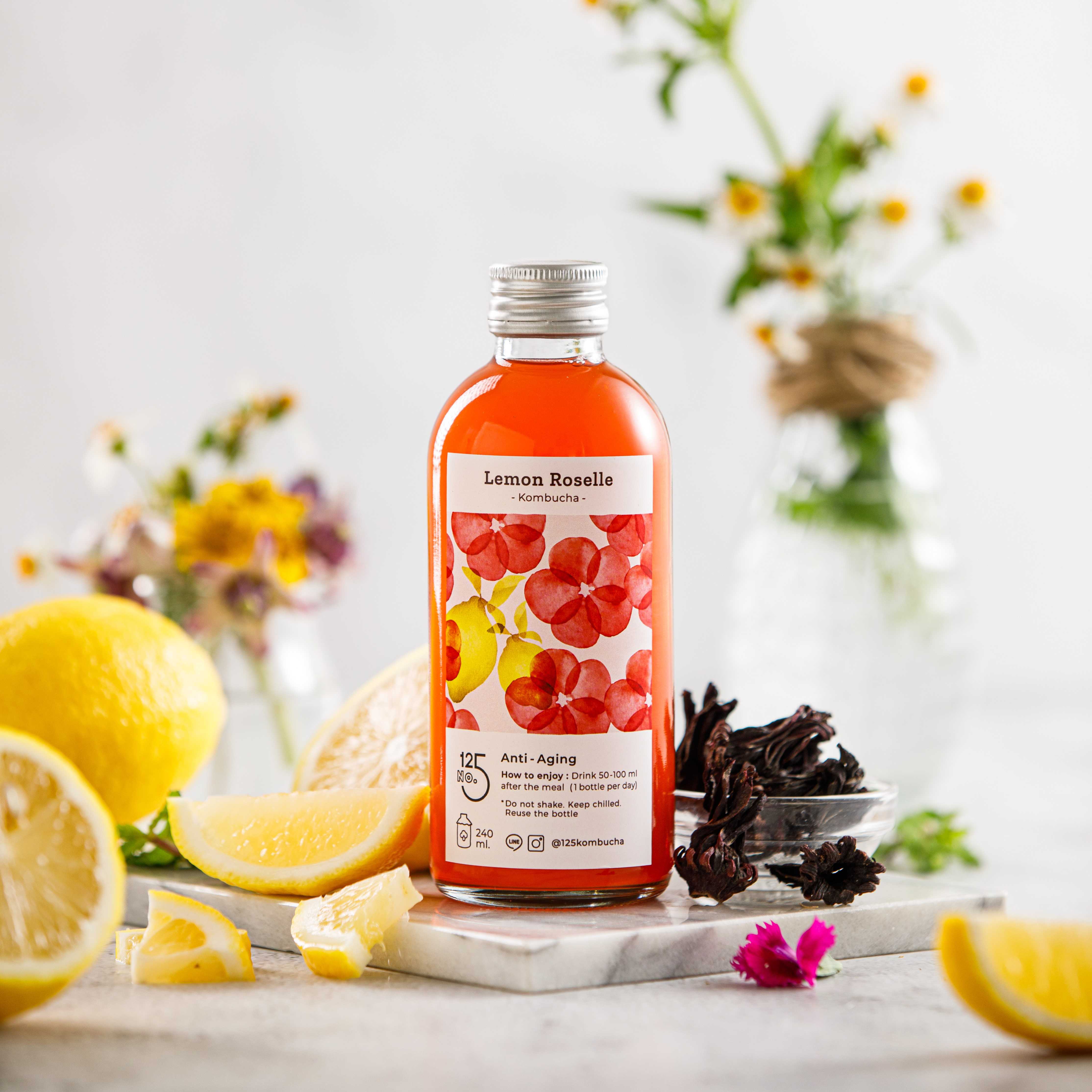 Lemon Roselle Kombucha