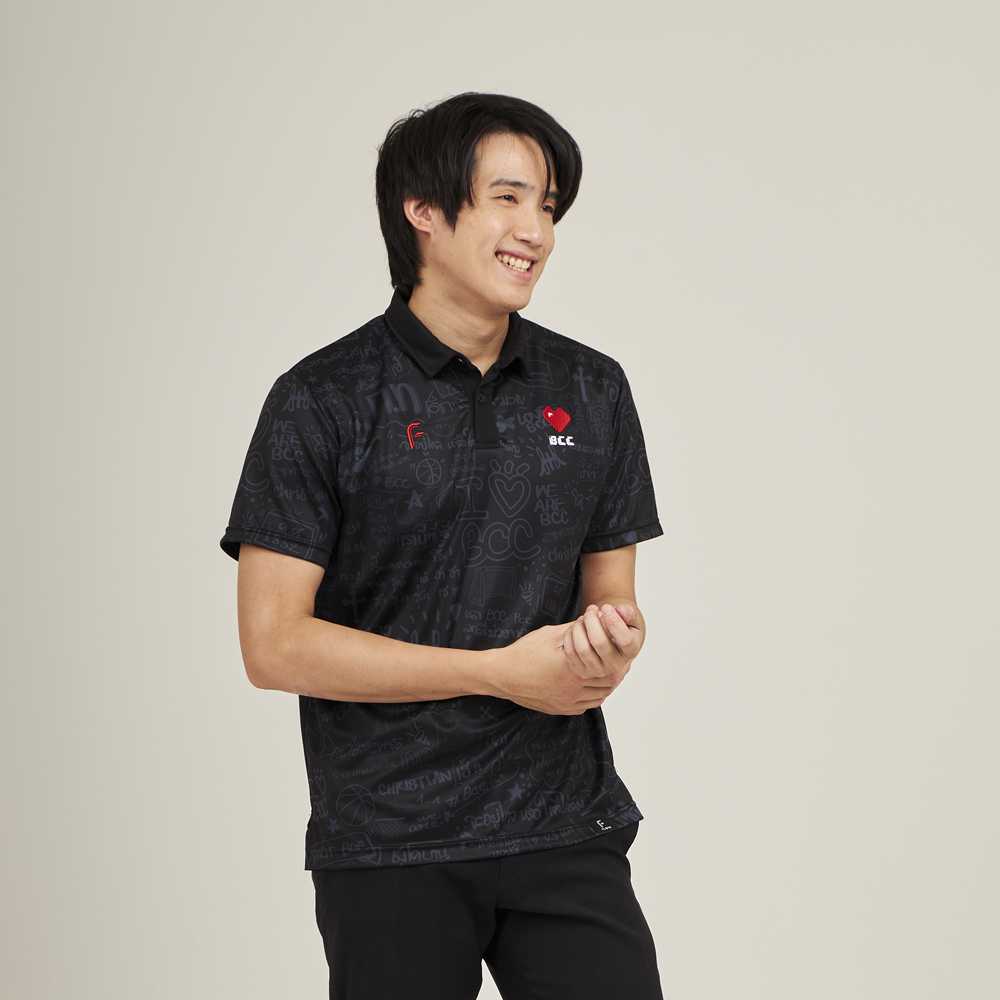 เสื้อโปโล สีดำ BCC