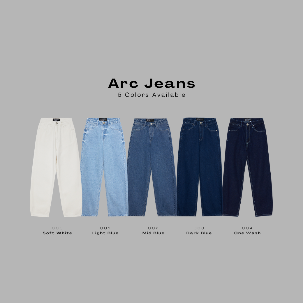 DOTLINEPLAIN / ARC JEANS - 5 COLORS