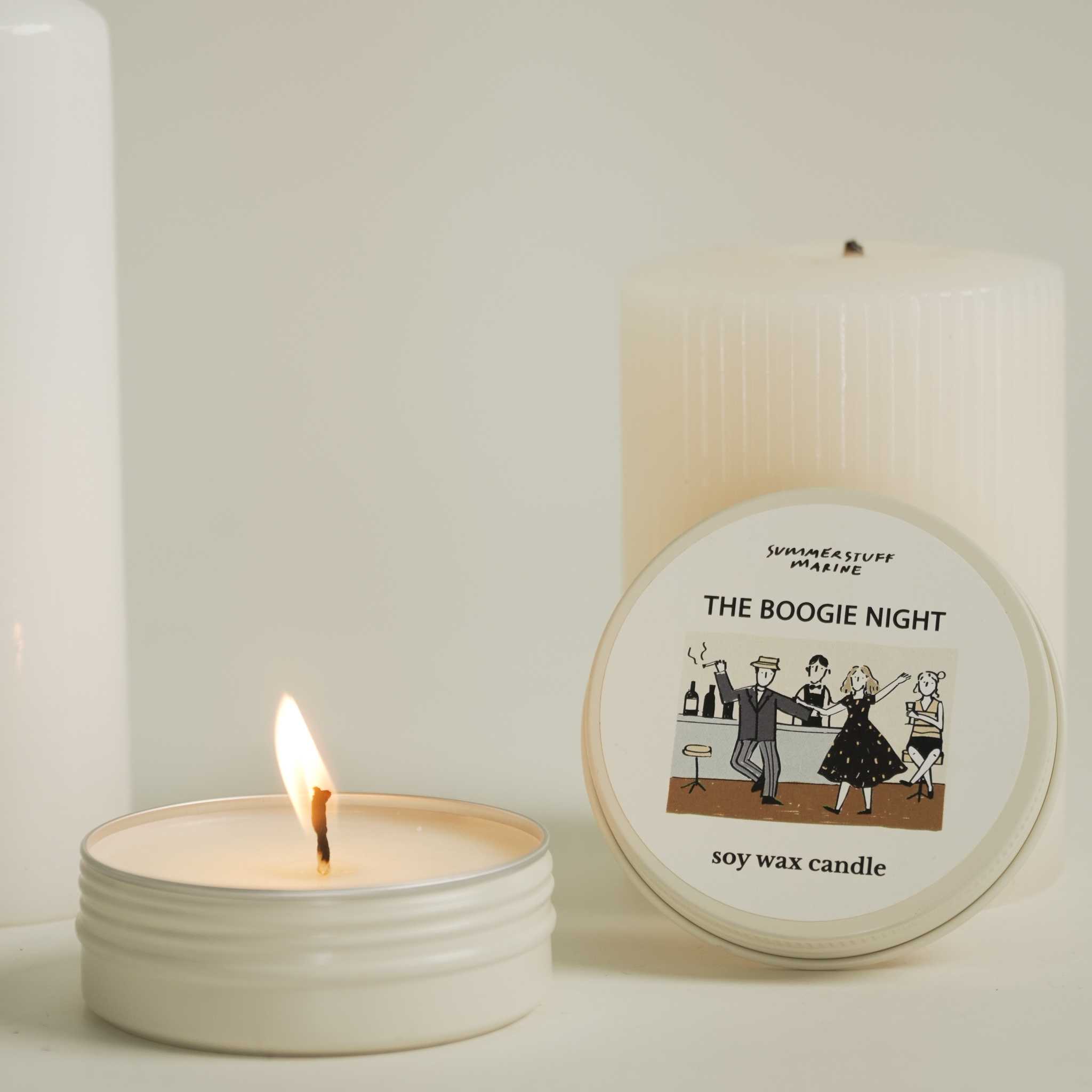 Summerstuff.marine - SOY WAX CANDLES กลิ่น THE BOOGIE NIGHT (60 g) - เทียนหอม เทียนหอมไขถั่วเหลือง