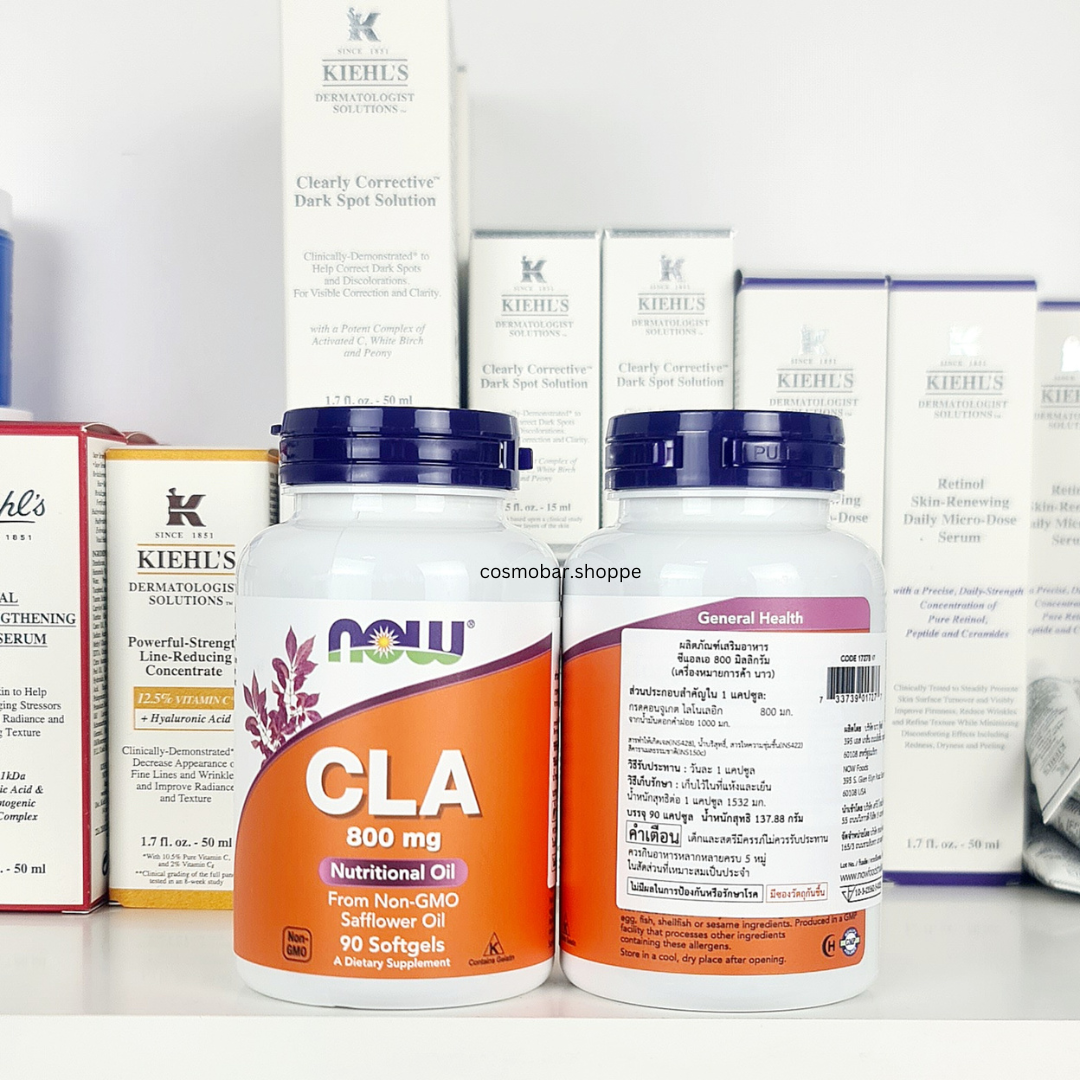 [หมดอายุ 27/06/26] ช่วยควบคุมน้ำหนัก Now Foods - CLA 800mg 90softgels.