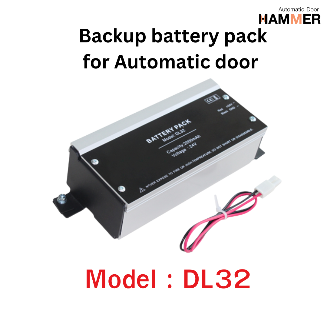 ชุดแบตเตอรี่ DC 24v Batter Pack  ประตูอัตโนมัติ Model : DL32