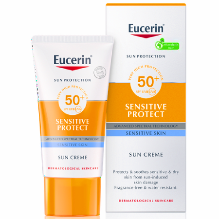 Eucerin Sun Protection Sunsentive Cream SPF50+ PA++++ 50 ml(กล่องมีตำหนิ ไม่มีผลต่อการใช้งาน)