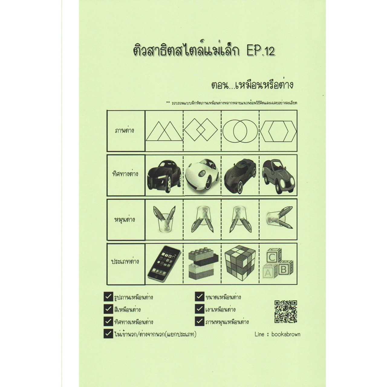 ติวสาธิตสไตล์แม่เล็ก Ep.12 เหมือนหรือต่าง(หัวข้อสาธิต : เหมือนหรือต่าง)