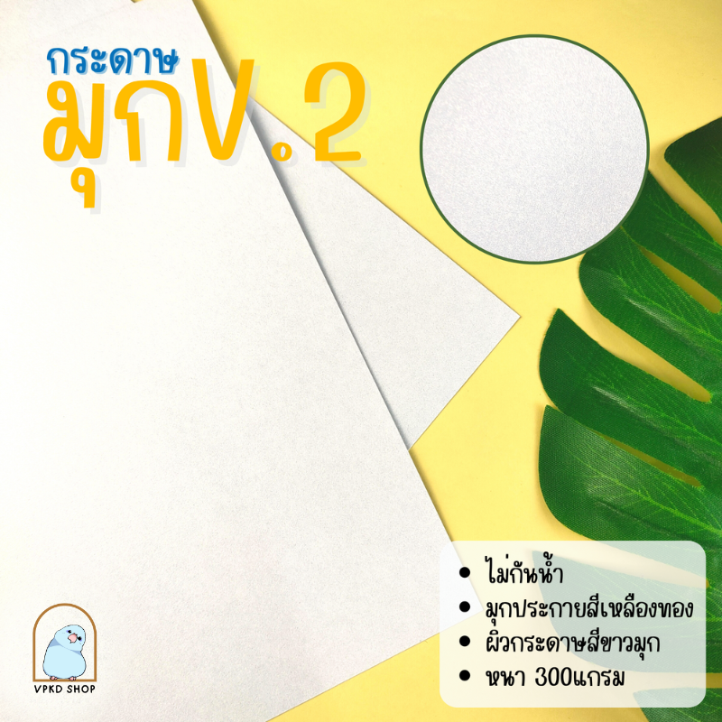 กระดาษมุก V.2 หนา 300แกรม ขนาดA4 (รุ่นอัพเกรดใหม่)