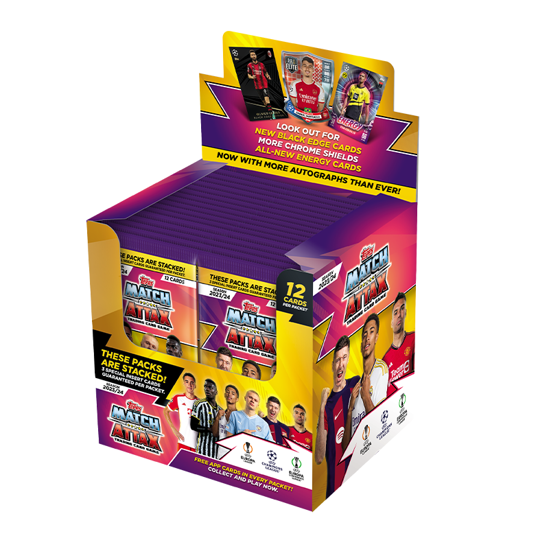 Match Attax 23/24 Full Box 24 Packs / การ์ดฟุตบอลแมตช์แอทแทค ซองสุ่มยกกล่อง (24 ซอง)