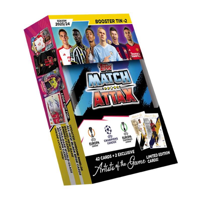 Match Attax 23/24 Booster Tin #2  / การ์ดฟุตบอลแมตช์แอทแทค กล่องเหล็กบูสเตอร์ทิน สีน้ำเงิน