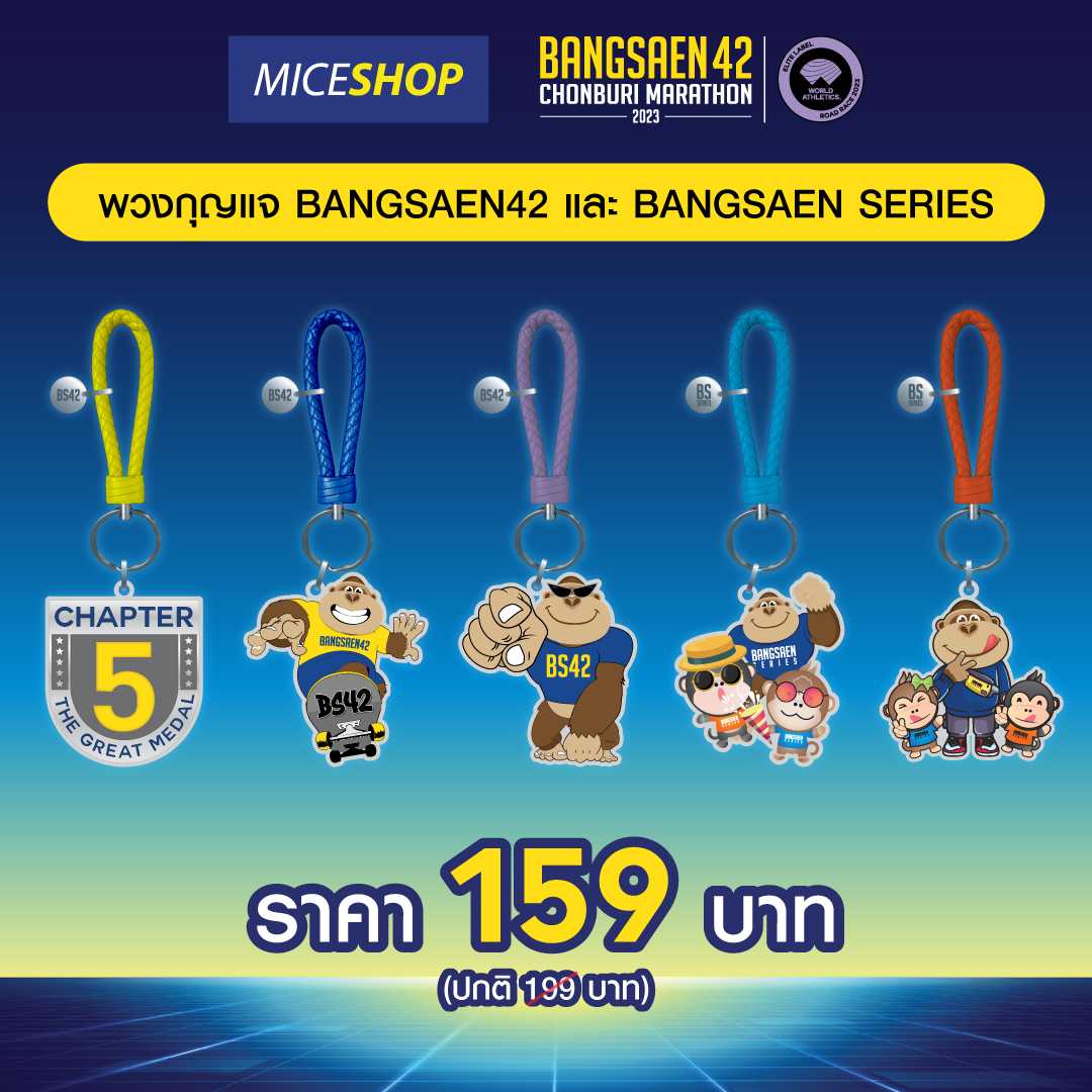 BS42 - พวงกุญแจ Series (สุ่มสีสายคล้อง)