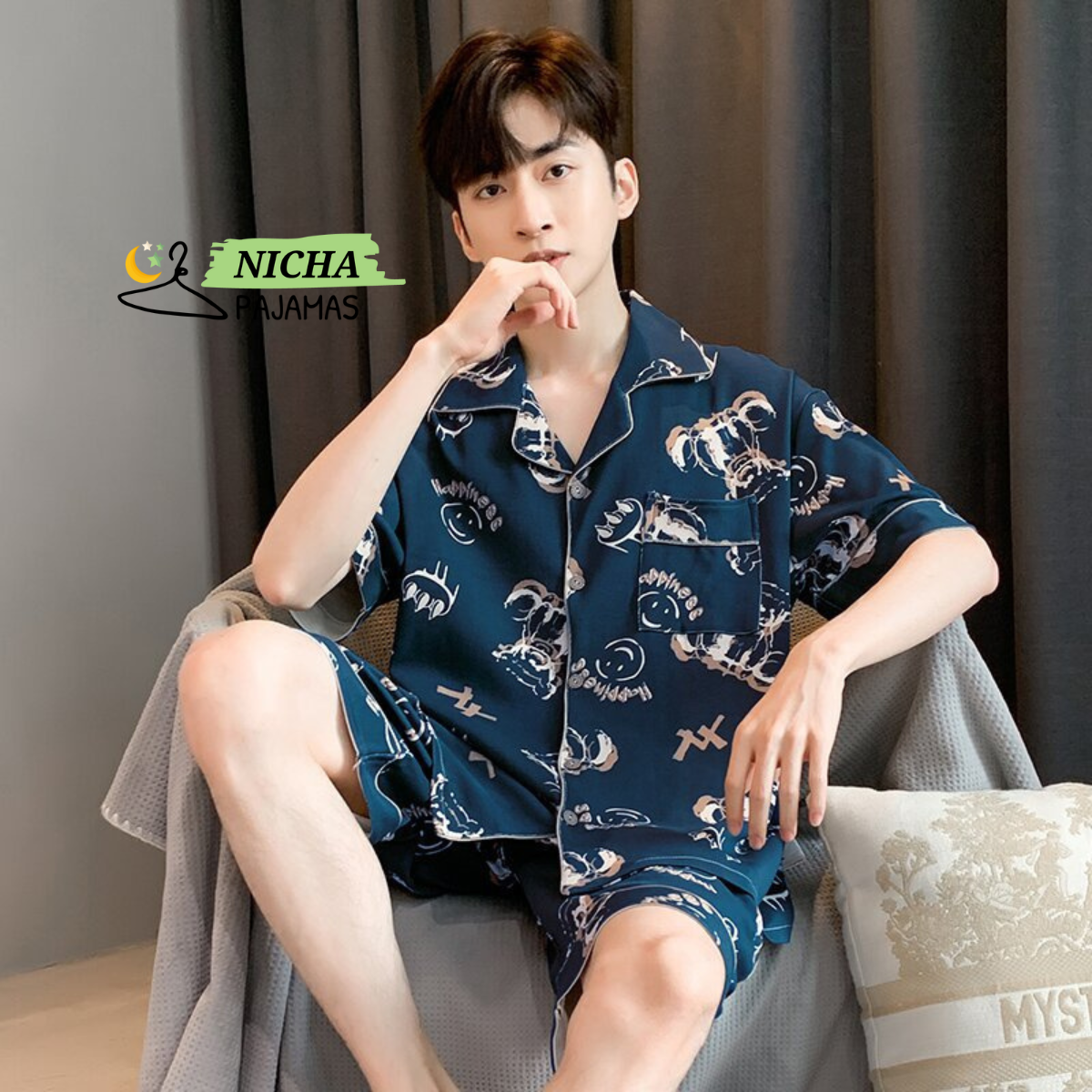 แขนสั้น ขาสั้น ผ้าคอตตอน