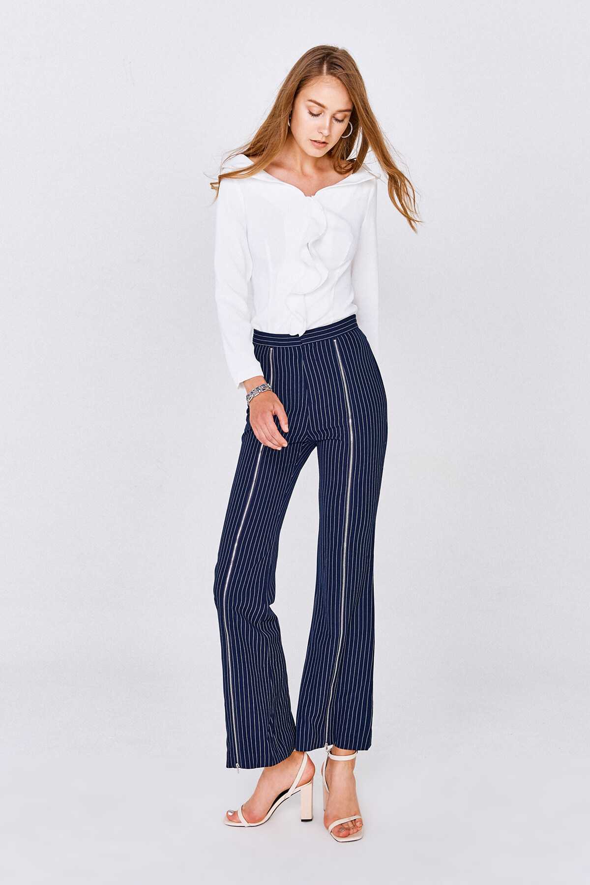 Hamburger Studio Sasha Stripe Flare Pant (K0817)