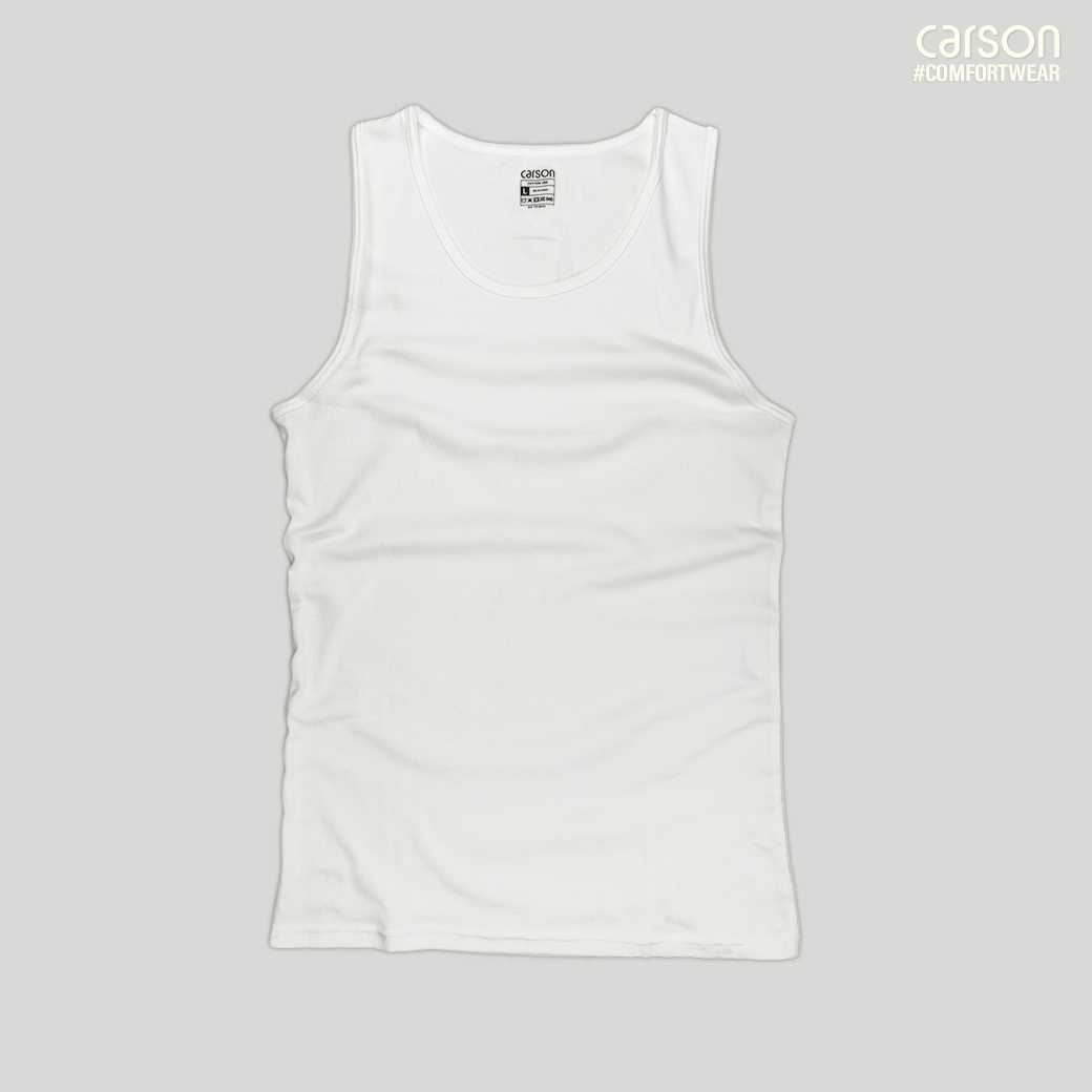 เสื้อกล้ามชาย |  Carson Men | รุ่นผ้า Cotton USA | แพ็ค 1 ตัว  [TTC20413WH]