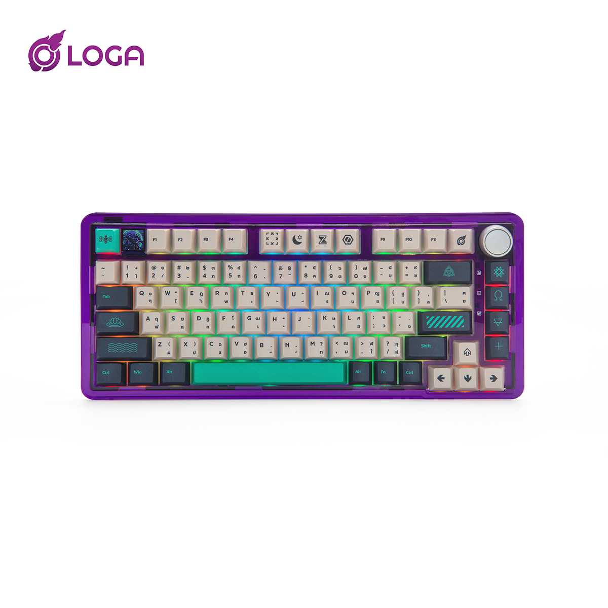 คีย์บอร์ด LOGA YAKSA  PRO 75% Clear : Maiyarap edition : Tri-mode Mechanical keyboard