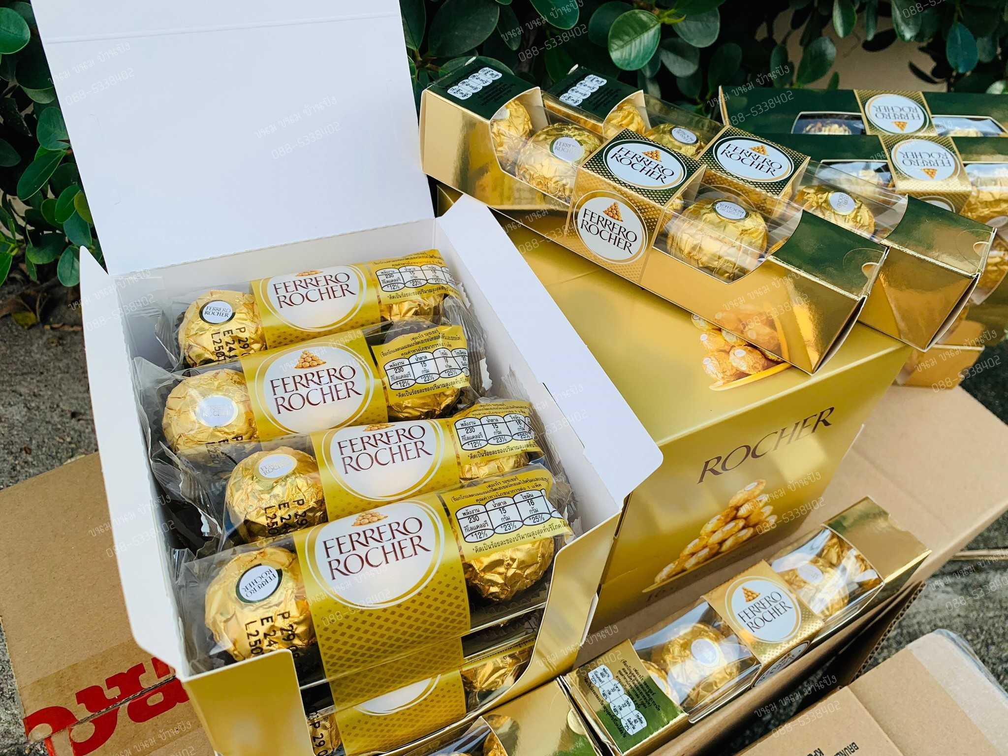 เฟอเรโรรอชเชอร์ ช็อกโกแลต T5 Ferrero rocher ช็อคโกแลตแท้จากอิตาลี