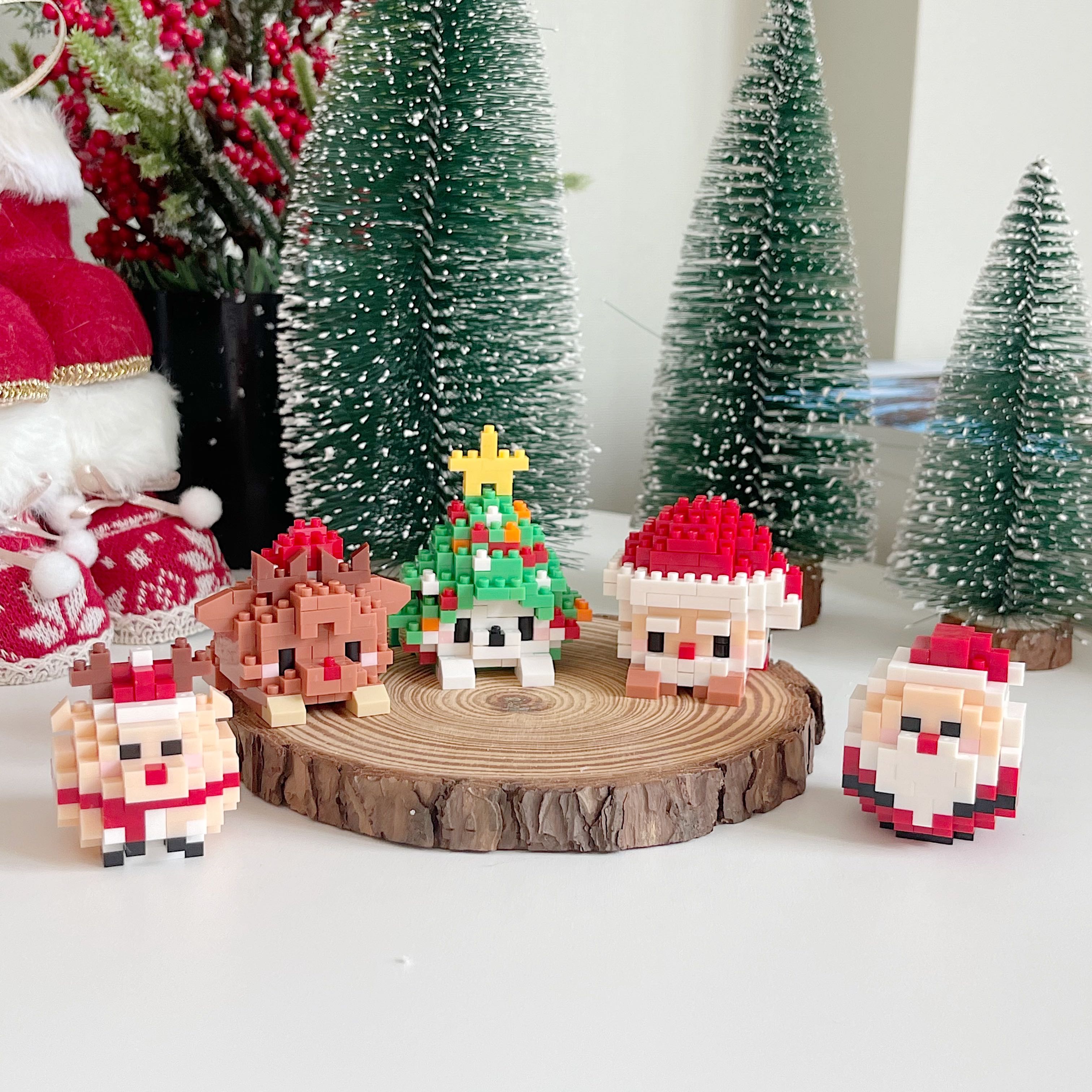 (พร้อมส่ง) ตัวต่อคริสต์มาสจิ๋ว🎅🏻🎄🦌🎁